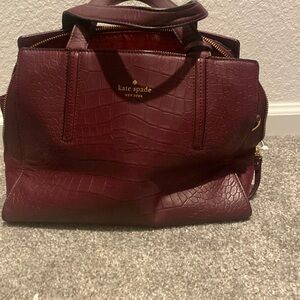 Maroon Kate Spade bag